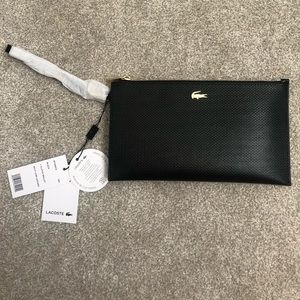 Lacoste black clutch bag